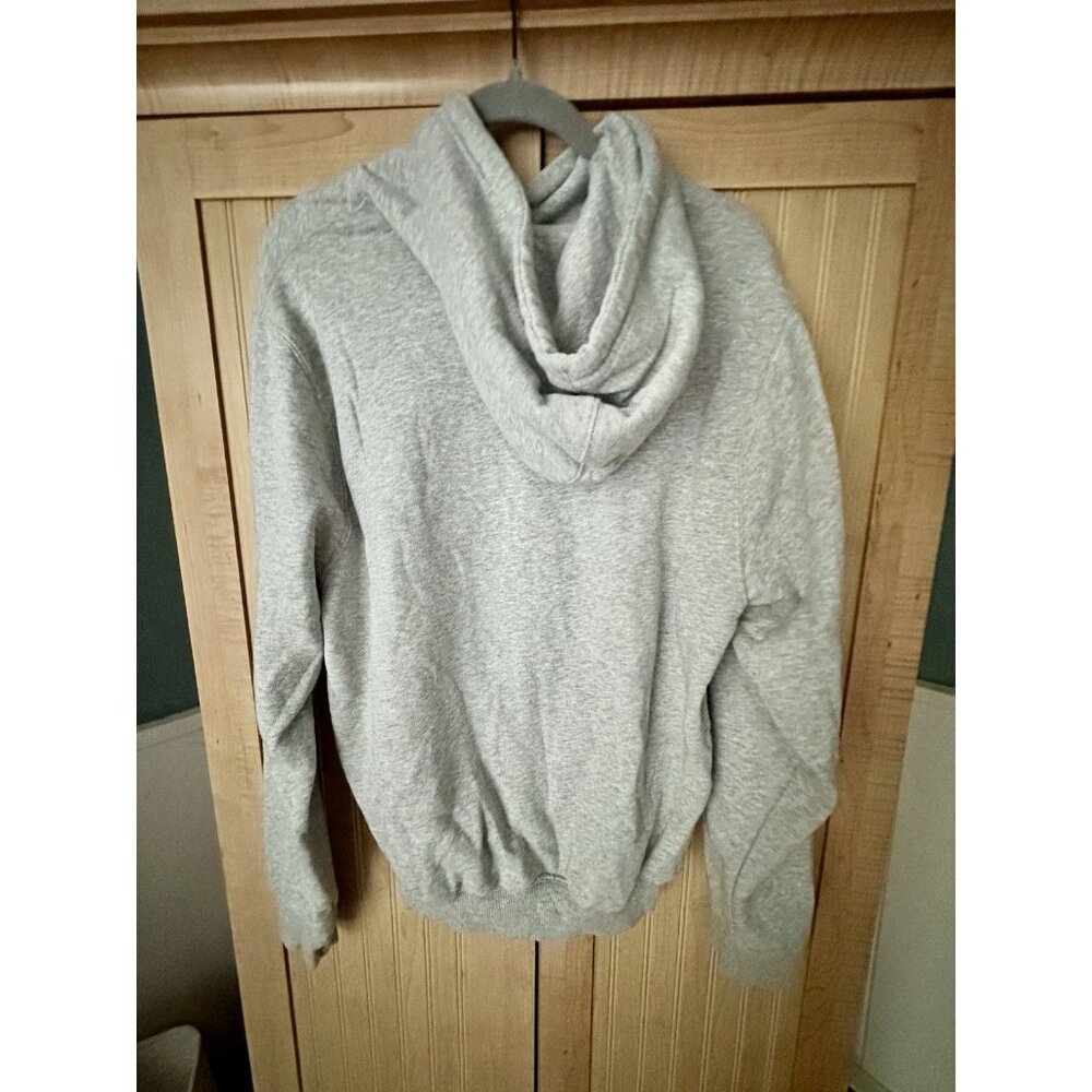 Buc-ee's Logo Graphic Pullover Hoodie Men Slim Fit Medium Gray - Picture 2 of 4